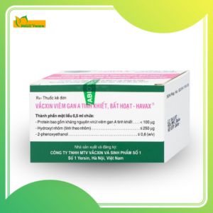 Vắcxin viêm gan A tinh khiết, bất hoạt-HAVAX® 893310108024 (SĐK cũ: QLVX-1110-18)